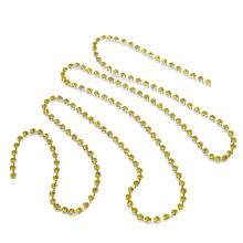 5 Yards Lemon Yellow Rhinestone Chain - Shiny DIY Garment & Accessory Decor