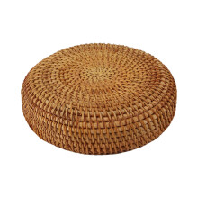 3X Handmade Autumn Rattan Weaving Round Storage Basket Fruit Dish Rattan Bread Basket for Kitchen Food  Container