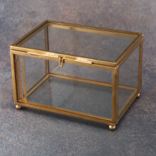 6X Geometrische Glas Stil Schmuck Schatulle Tisch Container für Die Anzeige Von Schmuck Andenken Haus Dekoration