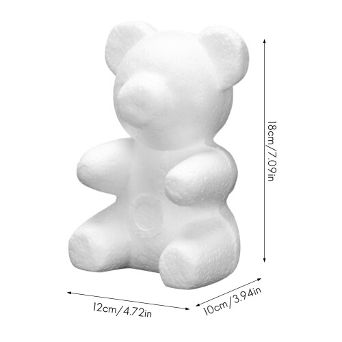 DIY Party Decorations 2Pcs Foam Modelling Polystyrene  Foam New Polystyrene Bear 1 2