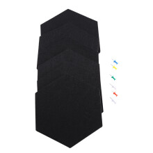 18Er Pack Filz Memo Board Dekorative Anschlag Tafel Hexagon Bekanntmachung Board, Filz Kork Board Fliesen, Pinnwand Wand Dekor für Fotos, Memos (20 x