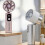 Portable Mini Fan Powerful Handheld Fan with Digital-Pink 6