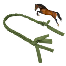 Green Polyester Braided Horse Tail Wrap – Protective Mosquito Repellent