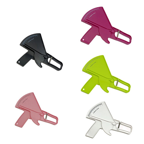 High Accuracy Body Fat Caliper Plastic Skin Fold Caliper-Black 1
