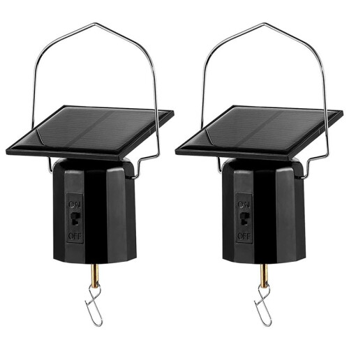4Pcs Solar Powered Wind Spinner Motor Solar  Hanging Rotating Motor Revolving Wind Chime Spinner Motor for Display 2