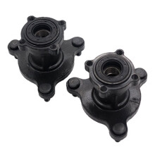 Bujes de Llanta de Freno Delantero, Ruedas de Kart, Buje de Rueda Delantera de Kart con 3 Pernos de Cojinete, para ATV, Quad, Kart de 110 Cc.