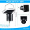 4Pcs Solar Powered Wind Spinner Motor Solar  Hanging Rotating Motor Revolving Wind Chime Spinner Motor for Display 9