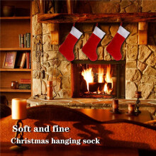 20PCS Red Christmas Stockings Christmas Stockings Holder Socks Home Fireplace Gift Storage Bags for Holiday