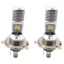 Motorcycle Headlight Bulb H4 BA20D PX15D 3030 24SMD High-Power High-Brightness LED Motorcycle Light 2pc