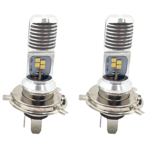 Motorcycle Headlight Bulb H4 BA20D PX15D 3030 24SMD High-Power High-Brightness LED Motorcycle Light 2pc