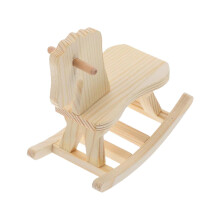 Wooden Rocking Horse Puzzle Model Kit DIY Assembly Fun Educational Craft Decoration Gift‑Ready