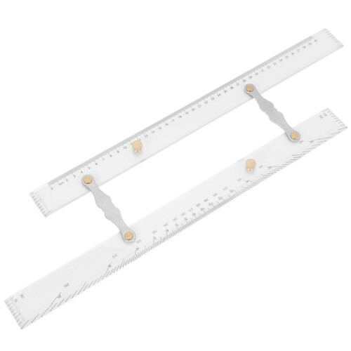 6X Marine Ruler Parallel Ruler Nautical Charts Parallel Ruler Mapping Points to Pull Parallel Ruler 450MM 1
