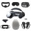For Meta Quest 3 Nine-Piece VR Storage Bag Set Headset, Controller, and Main Unit Silicone Protective Covers Black 1