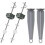 Bathroom Sink - Stoppers with Brushed Finish, Fits Most - Drains, 2+2 Pack Replacement Kit 1