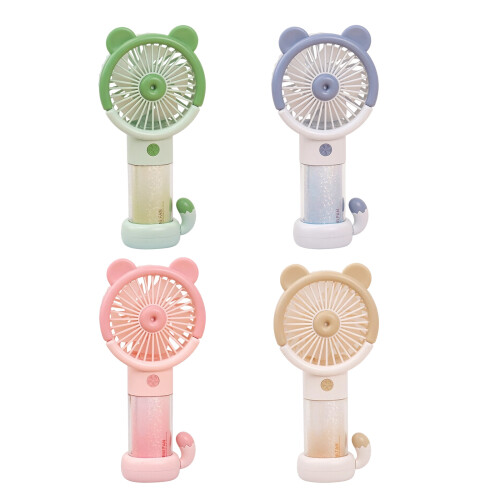 Multipurpose USB Handheld Fan Portable Colorful Lamp-Green 1
