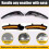 Dynamic LED Side Mirror Blinker Flowing Light for  208 2008 2012-2020 for  C3 Black 6