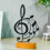 Décoration de note de musique en métal fabriquée à-Conception 1 7