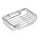 2pcs Silver Finish Wall Mounted Soap Holder with Drainage for Bathroom and Kitchen 1