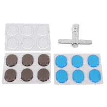 3 Sheets Silicone Drum Dampening Pads, Soft Sound Absorbing Mats with Wrench