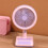 Schreibtischventilator, leise, tragbar, Tischventilator,-Weiß 5