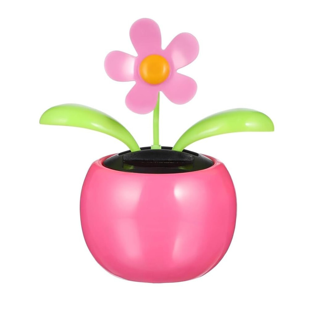 Solar Dancing Flower For Car Dashboard, Vibrant Animated Design Solar Powered Swinging Toy Decor Light 9455672163750