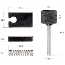 2 Pcs Black Bridge Saddle for Headless Bass Bridge Accessories Replacement Parts Guitar Accessories Parts Musical