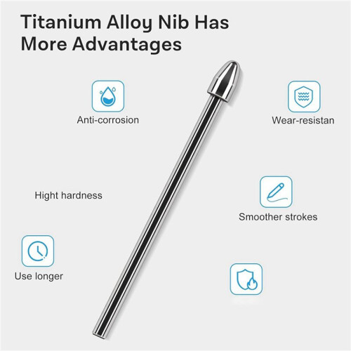 Replacement  Stylus Pen Tips for  2 Tablet- Durable Titanium Alloy Metal Tip/Nibs (4 PCS)