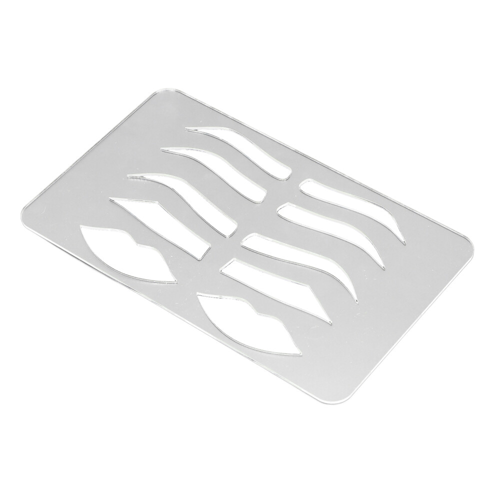 Eyebrow & Lip Stencil - Reusable Makeup Template for Men & Women