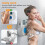 Back Scrubber for Shower,Body Scrubber,Wall-Mounted Electric Back Scrubber,Deep Clean Shower Scrubber with  EU Plug 3