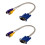 2X TV-Out VGA to S-Video/RCA Cable Adapter 1