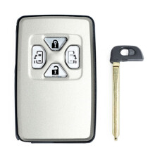 2X Car Card Remote Car Key Shell Case Fob 4 Button for Alphard Estima Vellfire