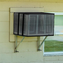 Mesh Air Conditioner Cover,22x15.7x16.5inch Ventilated Window Air Conditioner Mesh Cover for Outside AC Unit Protection