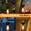 4 Pack Solar Hanging Lights Replacement Top with Bulb 3.15 Inch Solar Light Replacement Top Part Lantern Accessories 4