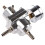 2X Universal Car Adjustable Fuel Pressure Regulator with Gauge Silver 5