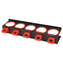 2X Spray Bottle Storage Rack Abrasive Material Hanging Rail Car Beauty Shop Accessory Display