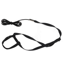 Ultra Light Parrot Harness & Leash, Adjustable Nylon Rope, Black L