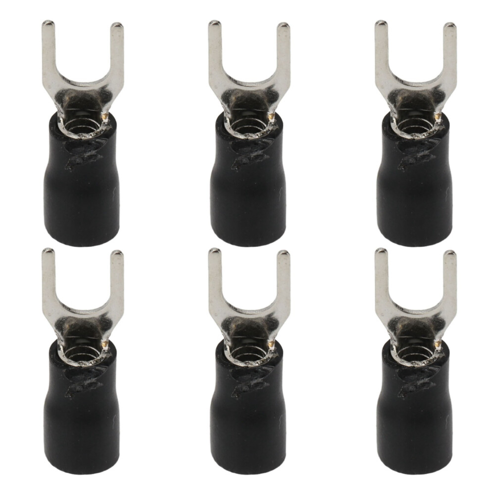 100Pcs Insulated Copper Wire Terminals U Type Fork Spade 16-14Awg 9311390486949