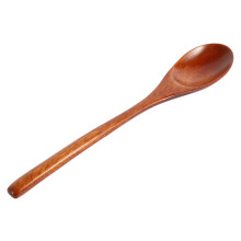 Cuillere En Bois Cuillere 10 Morceaux De Vaisselle Ecologique Cuillere En Bois Ovale Naturelle pour Manger Melange En Remuant Cuire Cafe Petit Cafe