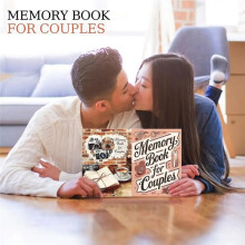 Libro de Recuerdos para Parejas. Nuestro Libro de Historias para Parejas. 58 Páginas. Materiales para Scrapbooking de Aventuras para San Valentín