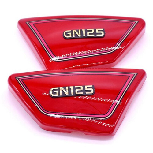 4x Red Motorcycle Battery Side Cover Frame Side Covers Panels for  GN125 GN 125 2