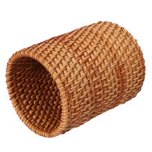 2X Baguettes en Rotin Tube CuillèRes à Pelle Seau Couteaux à DîNer Fourchettes Vaisselle Boîte de Rangement A