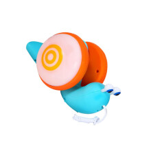 Cartoon Snail Baby Walker Toy with Ergonomic Pulling Rope and AntiSkid Wheels for Toddlers