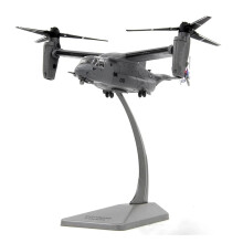 Diecast Aircraft Model 1:144 Scale V22 Osprey Metal Military Replica with Movable Doors