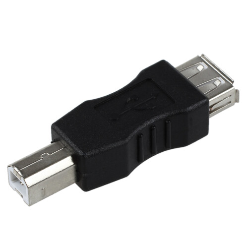 2X USB Typ A Buchse auf USB Typ B Stecker Adapter 1