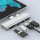 Surface Dock 5-in-1 4K Hub with USB3.0 & Card Reader for Pro 4/5/6 Silver 12
