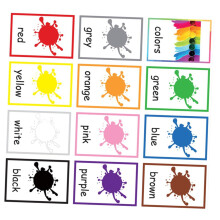 Flash Cards for Kids Color Words Sight Words Early Literacy Game for Preschool and Kindergarten