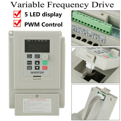 2X 2.2KW 3HP 220V Variable Frequency Drive Inverter CNC VFD VSD Single to 3 Phase 1
