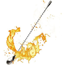 Mischlöffel Edelstahl Set mit 4 Professionellen Cocktailbar Werkzeugen (12 Zoll) Teardrop Ende Design Im Japanischen Stil