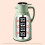 Termisk Vattenkokare för Hushåll, Digital Display, Kaffe, Termos, Glasfoder, Termosflaskor, Stor Kapacitet, Vattenflaska, Vit 1 L 3