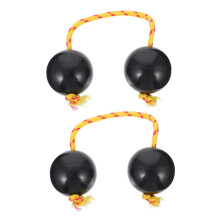 2pcs African Hand Percussion Shaker with Comfortable Rope Grip for Classroom and Party Use